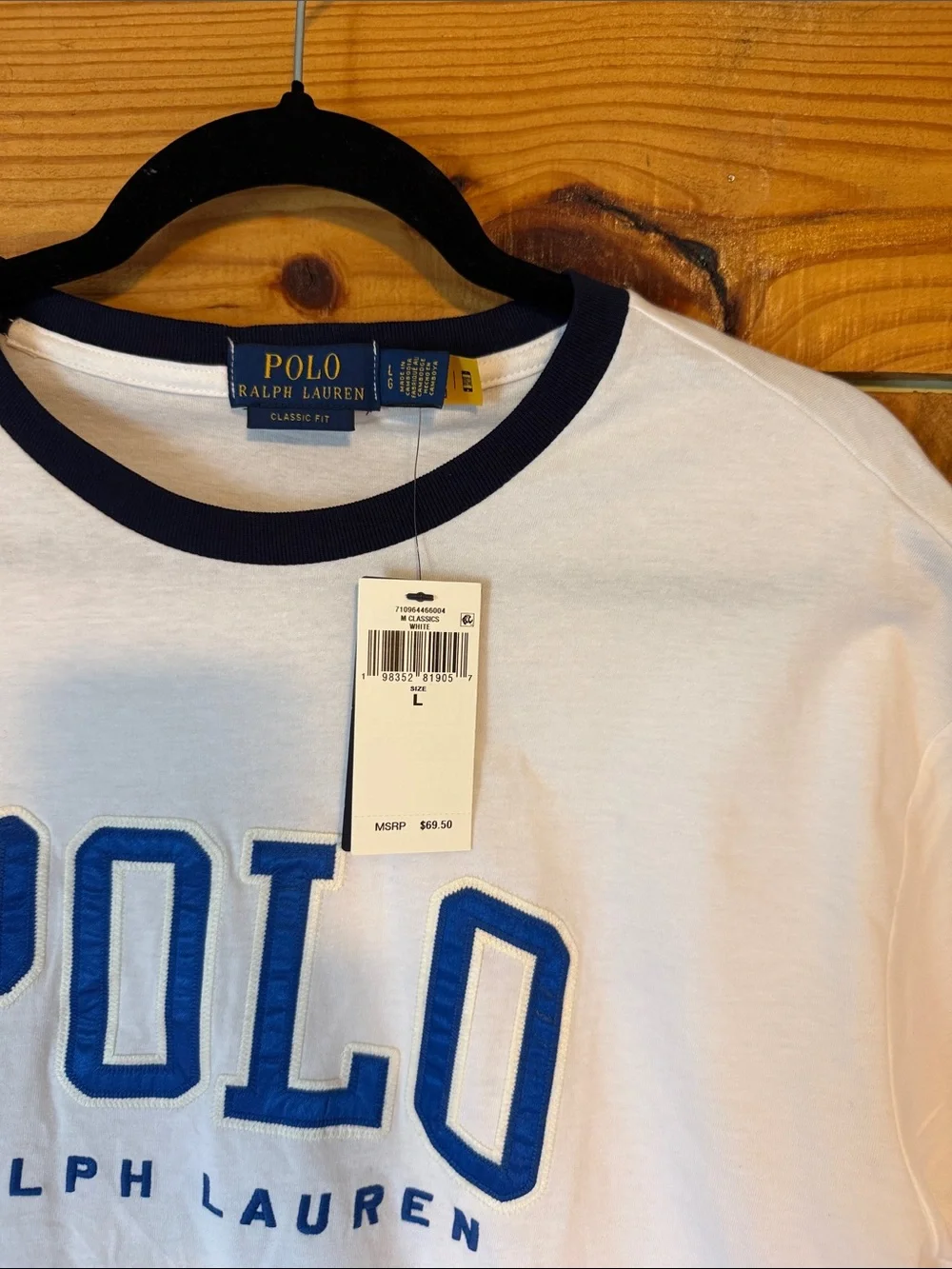 NWT POLO Ralph Lauren Embroidered Classic Logo Tee